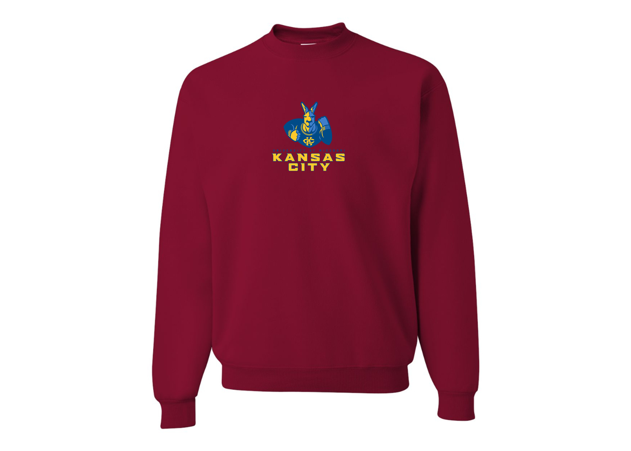 Men's UMKC Kangaroos JERZEES NuBlend Crewneck Sweatshirt